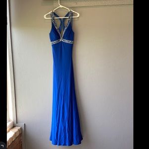 Royal Blue Cache Prom Dress